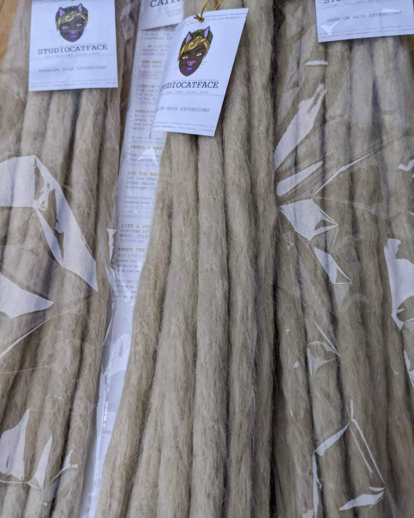 Blonde Große Rough Faux Loks Häkeln Zöpfe 24 Zoll Catface Haar von Etsy - ShopCatface