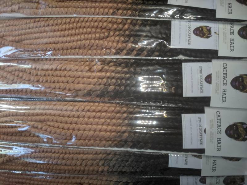 Brown Peach Ombre Medium 61 cm Flechte Gehäkelt cm, Catface-Haar von Etsy - ShopCatface