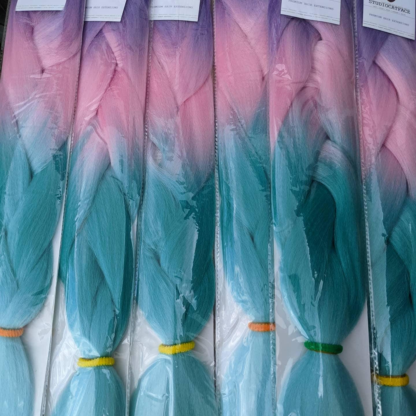 Catface Haar Pastel Dream Ombre Jumbo Flechthaar von Etsy - ShopCatface