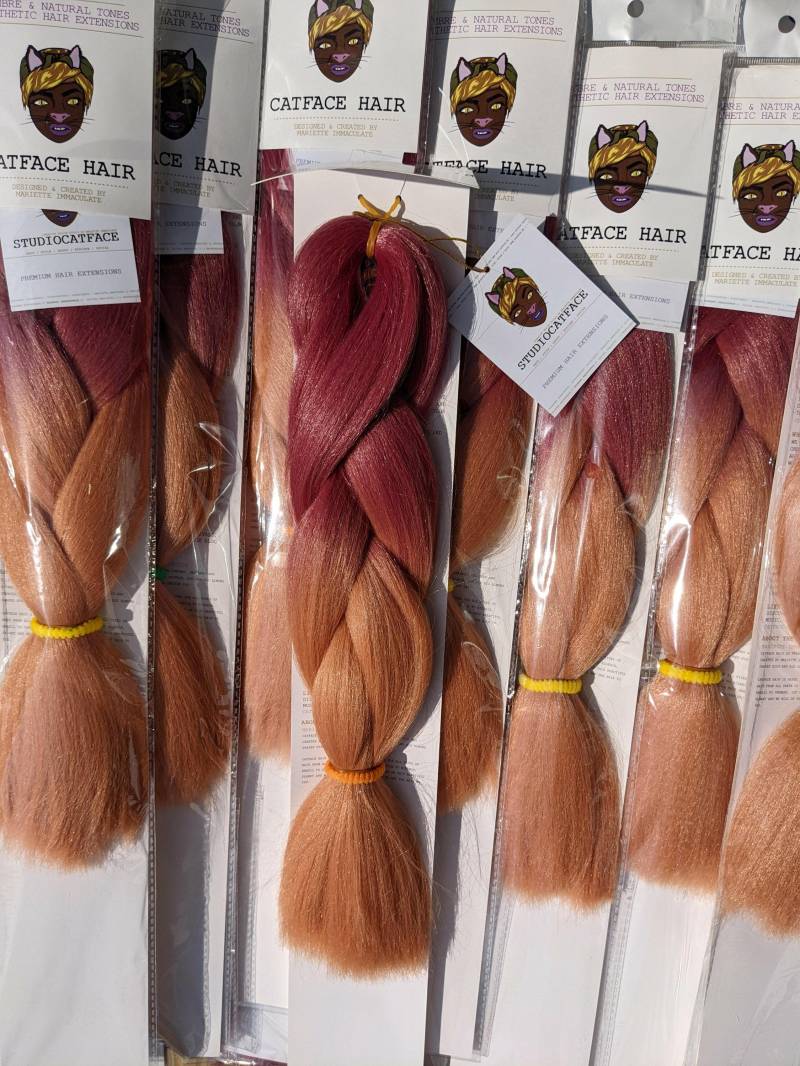 Catface Haar Peach Candy Ombre Flechthaar - 16 Zoll Catface Haar Peach Candy Ombre Flechthaar - 16 Zoll von Etsy - ShopCatface