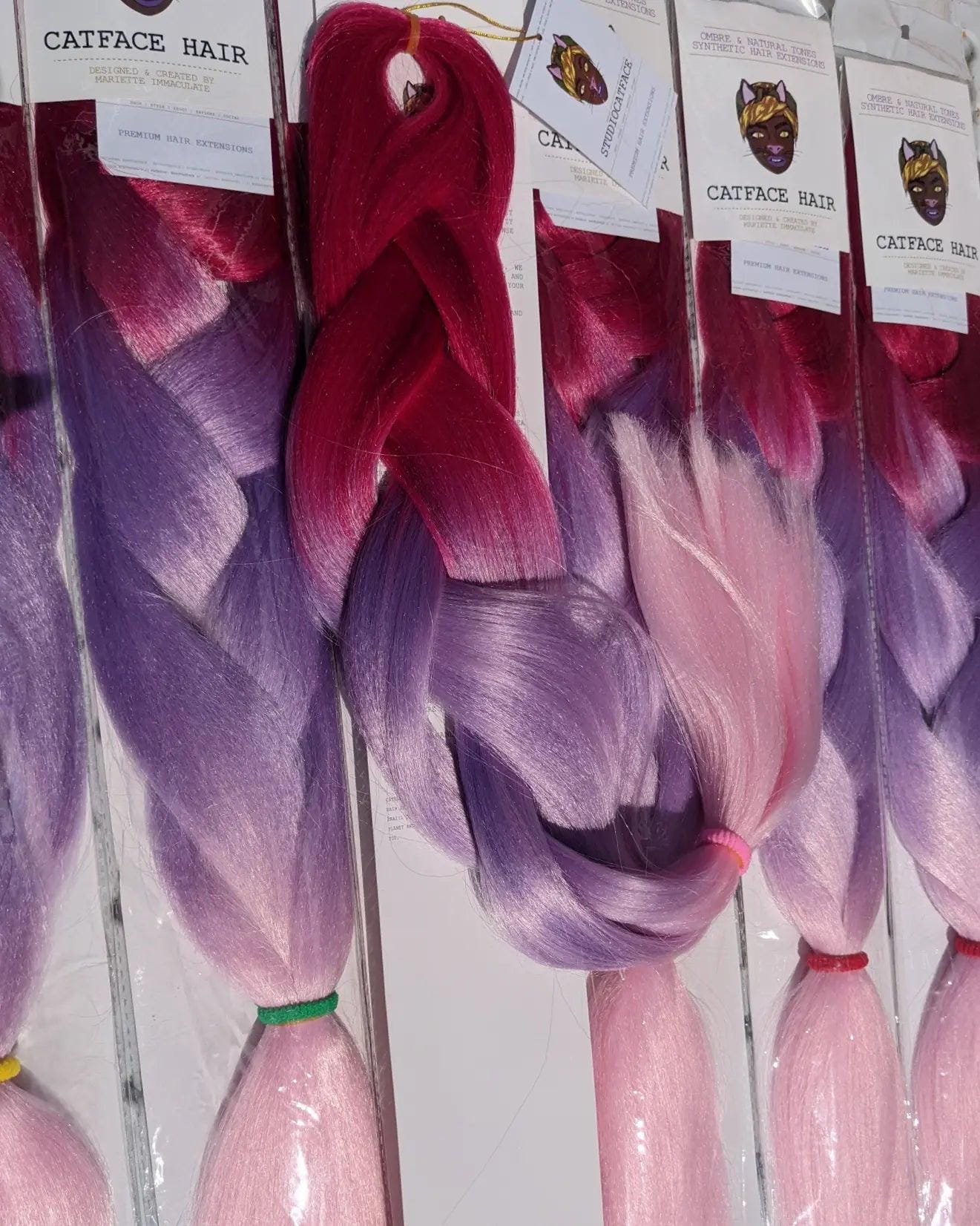 Catface Haar Pink Melody Ombre Flechthaar - 24 Zoll Catface Haar Pink Melody Ombre Flechthaar - 24 Zoll von Etsy - ShopCatface