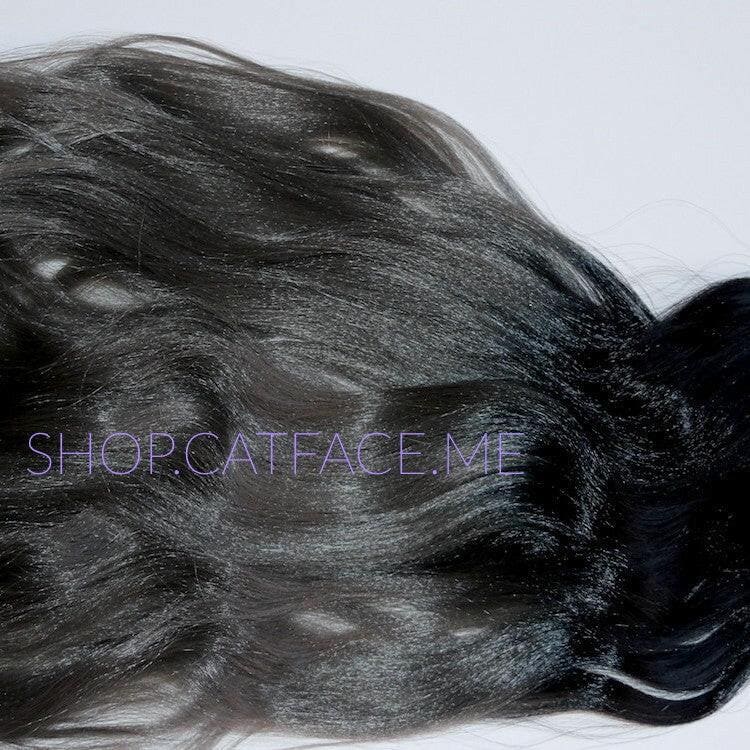 Catface Haar Schwarz Dunkelgrau Ombre Jumbo Flechthaar von Etsy - ShopCatface
