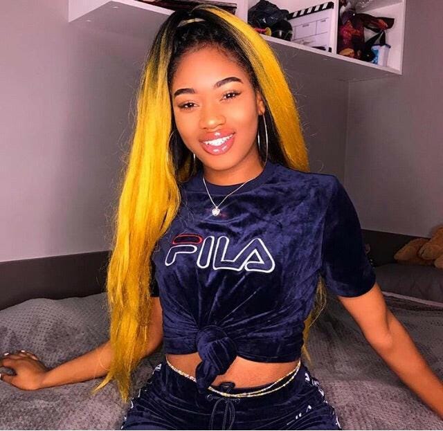 Catface Haar Schwarz Karamell Blond Ombre Jumbo Flechthaar von Etsy - ShopCatface