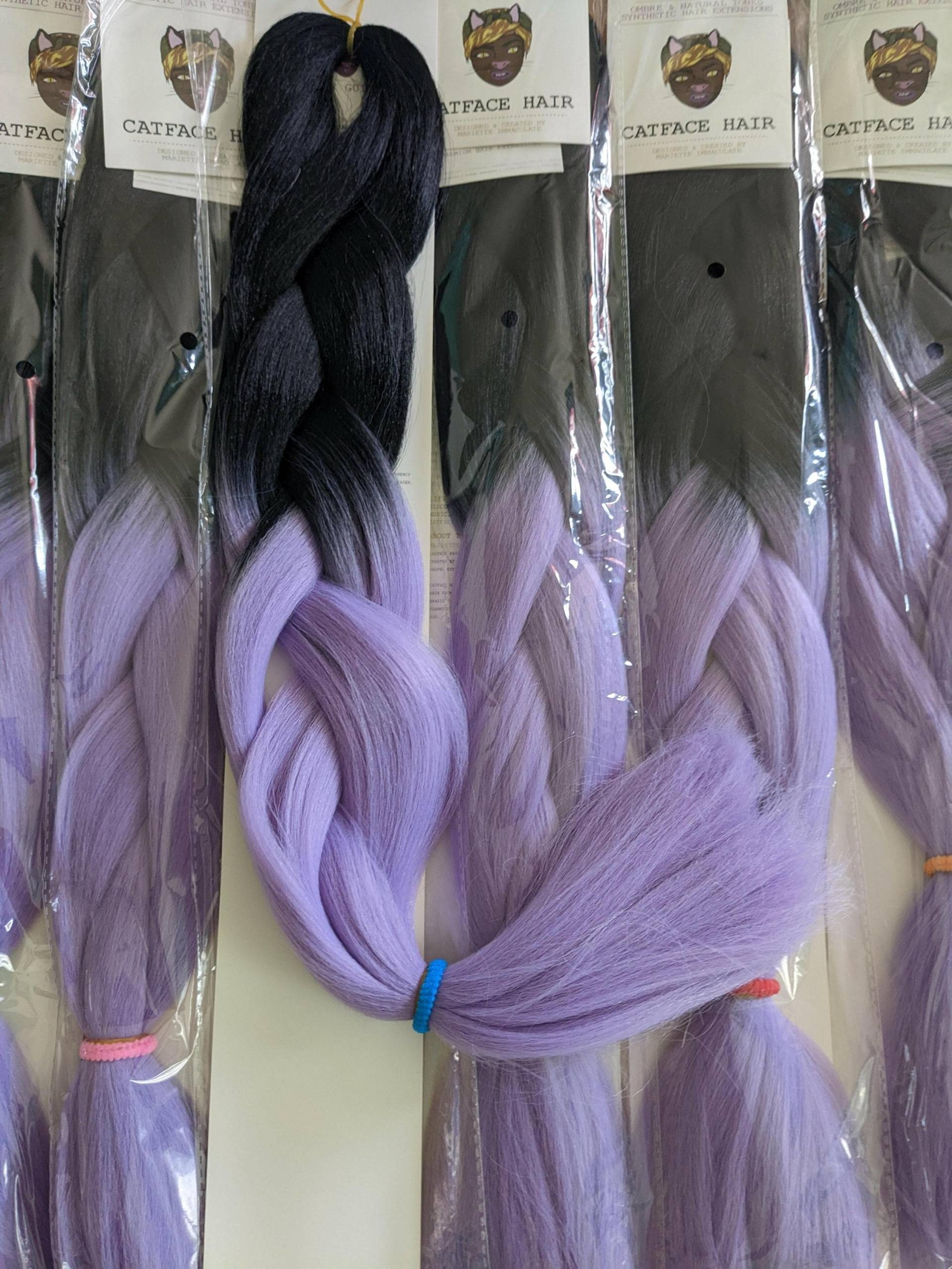 Catface Haar Schwarz Lila Ombre Jumbo Braiding Haarverlängerungen Gehäkelte Zöpfe Ropetwist Boxbraids Catface Haar Schwarz Lila Ombre Jumbo Braiding Haarverlängerungen Gehäkelte Zöpfe Ropetwist Boxbraids von Etsy - ShopCatface