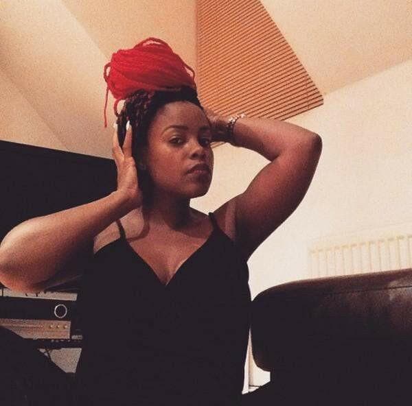 Catface Haar Schwarz Rot Ombre Jumbo Flechthaar Geflochtene Zöpfe Ropetwist Boxbraids von Etsy - ShopCatface