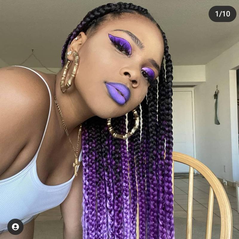 Catface Haar Schwarzes Meer Purpur Ombre Jumbo Flechthaar Catface Haar Schwarzes Meer Purpur Ombre Jumbo Flechthaar von Etsy - ShopCatface