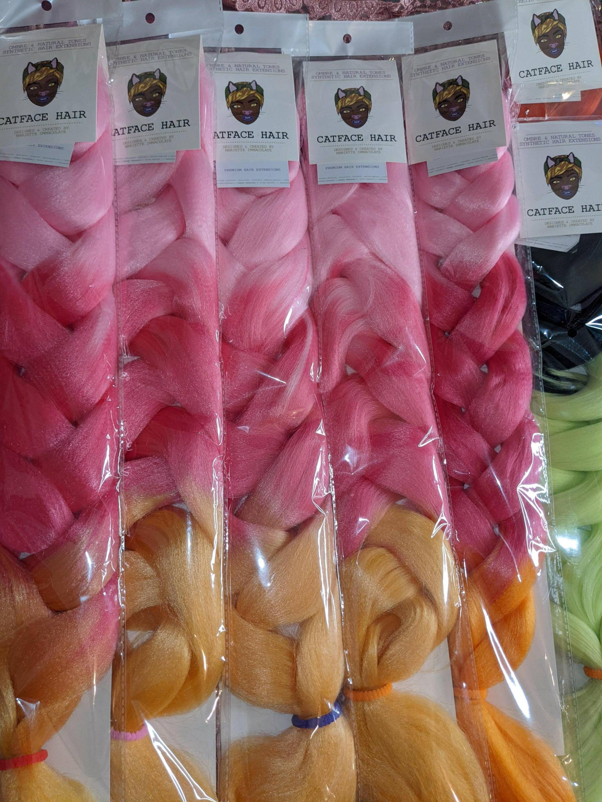 Catface Haarrose Rosa Candy Ombre 30 Zoll Jumbo Braiding Haar von Etsy - ShopCatface