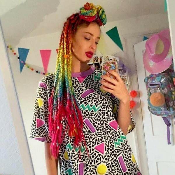 Catface Hair Rainbow Ombre Jumbo Braiding von Etsy - ShopCatface