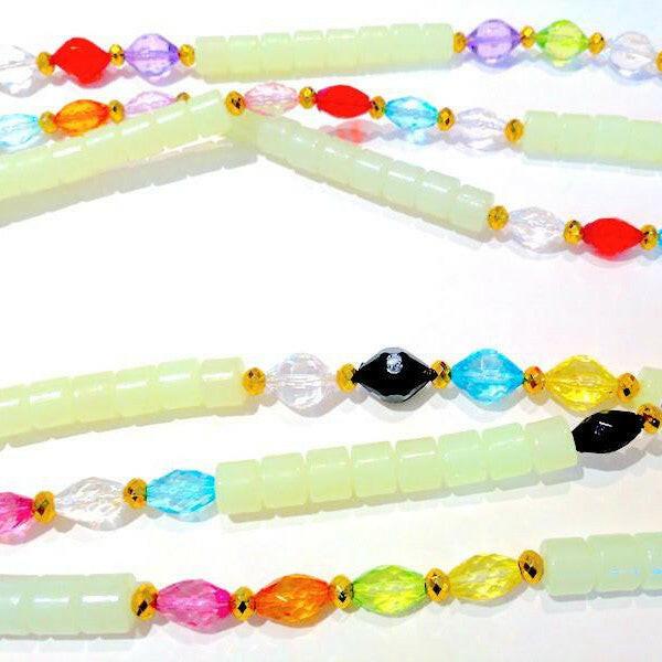 Handgefertigte Taillenperlen - Green Siren von Etsy - ShopCatface