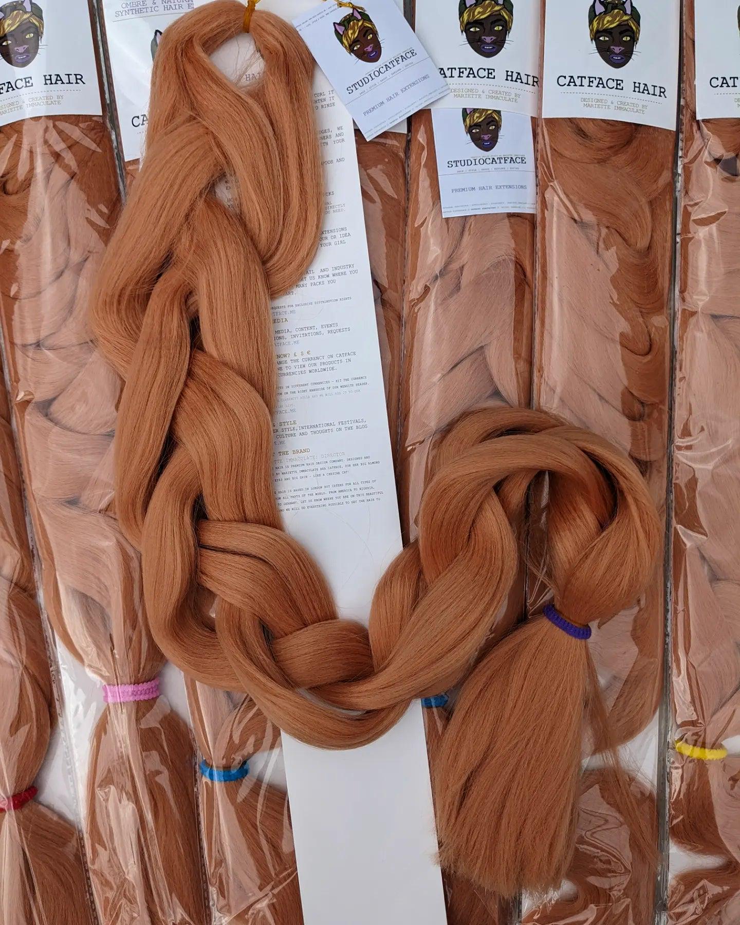 Peach One Tone Jumbo Flechthaar 165G Peach One Tone Jumbo Flechthaar 165G von Etsy - ShopCatface