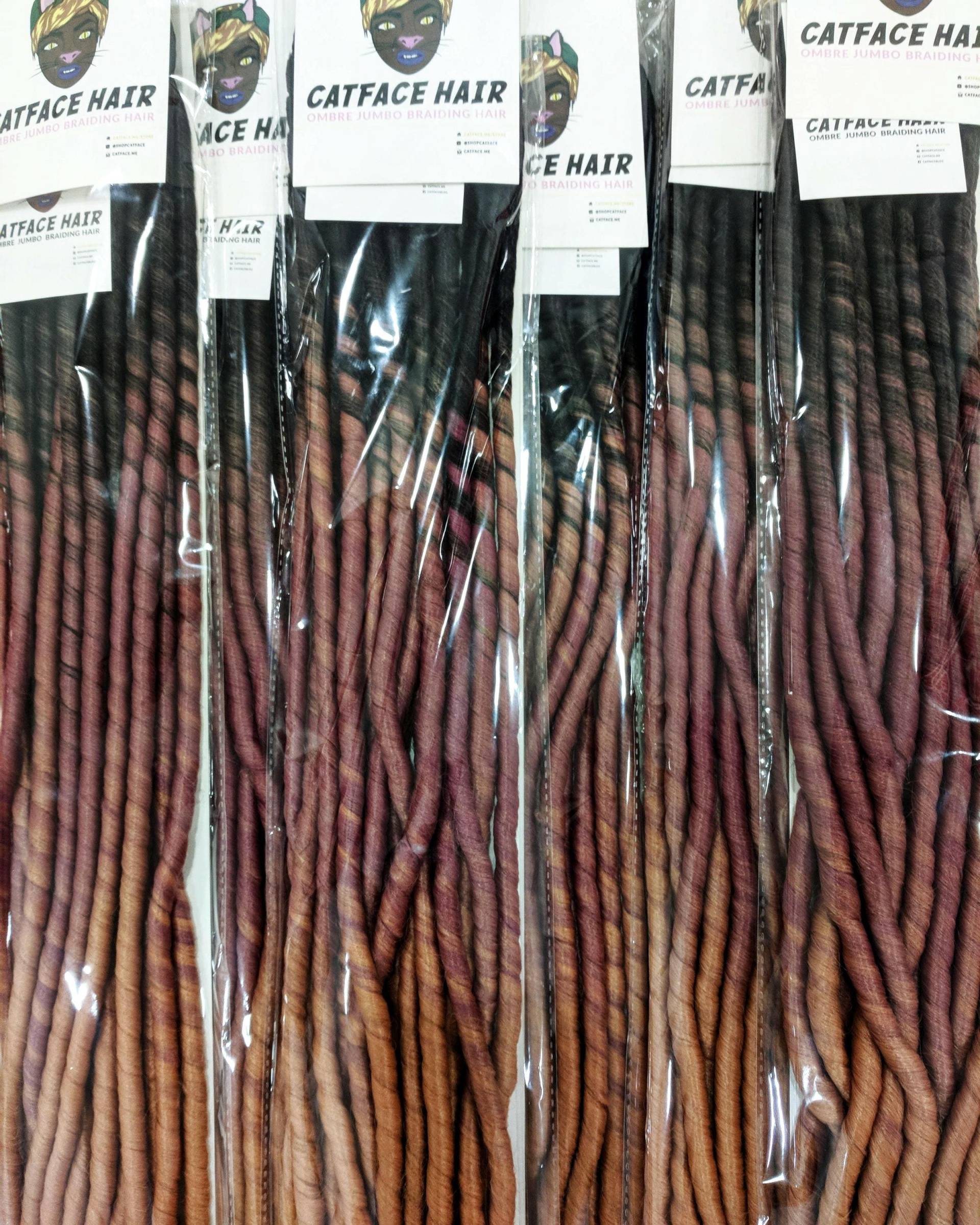 Pink Candy Ombre Glatte Göttin Faux Loks, Häkeln Zöpfe, Dreads von Etsy - ShopCatface