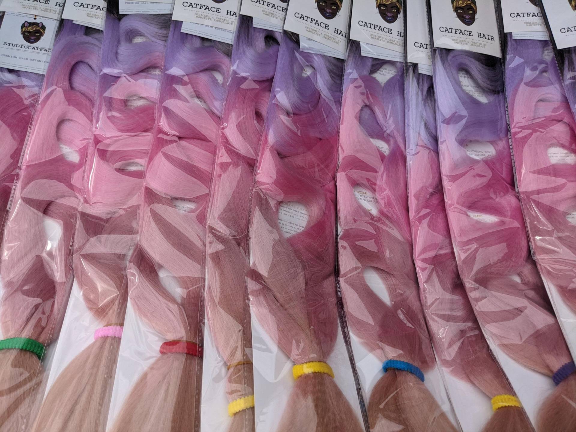 Pink Crush Ombre - 30 Inches Jumbo Braiding Catface Haar von Etsy - ShopCatface