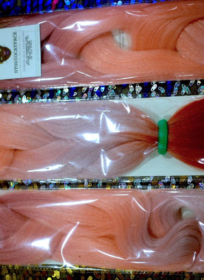 Pink Crush Ombre - 30 Zoll Catface Haar Jumbo Flechthaar Lange Box Braids Rope Twistes von Etsy - ShopCatface