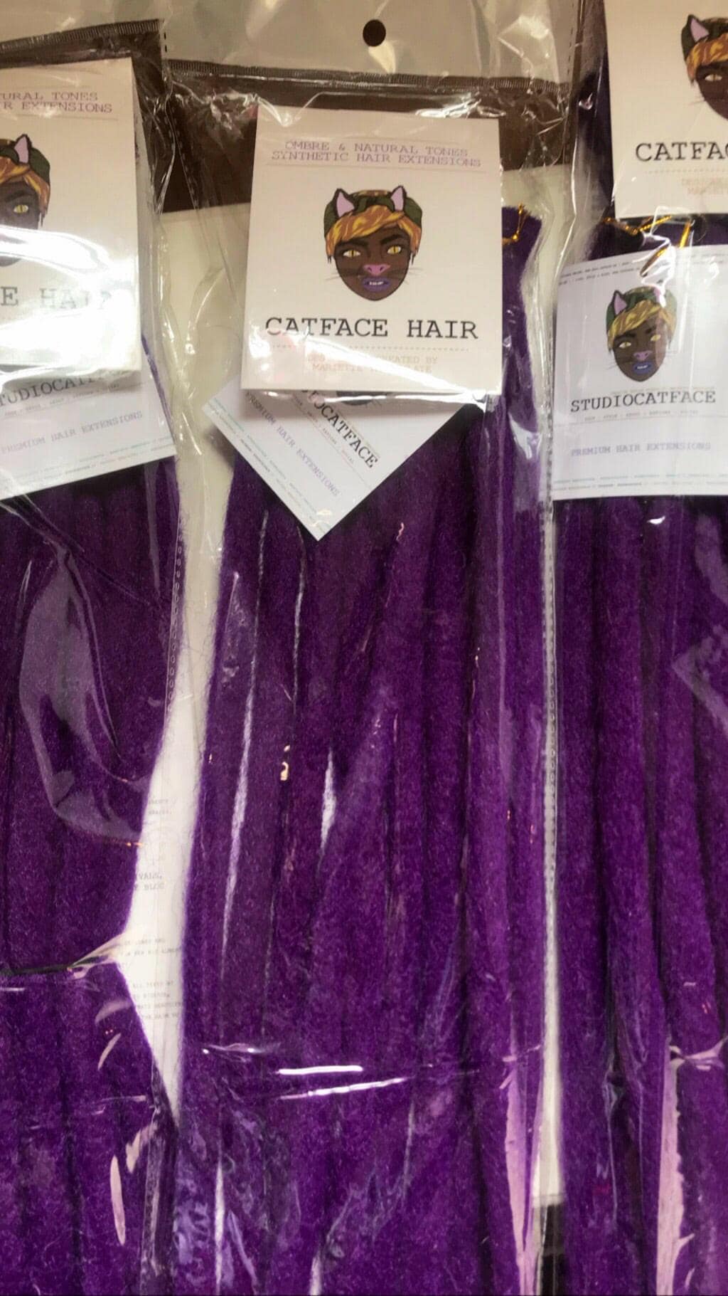 Schwarze Johannisbeere Große Rough Faux Loks Gehäkelte Zöpfe 24 Zoll Catface Haar von Etsy - ShopCatface