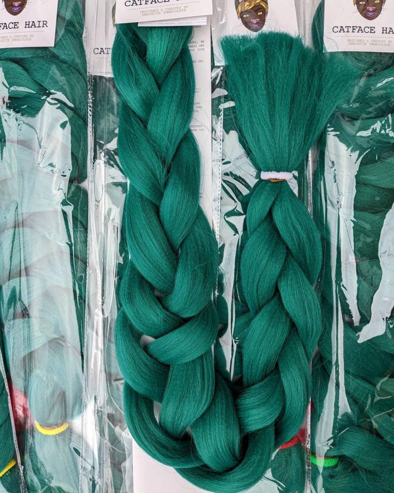 Smaragdgrün Einfarbig Flechthaar 42 Zoll Großpackung 165G von Etsy - ShopCatface