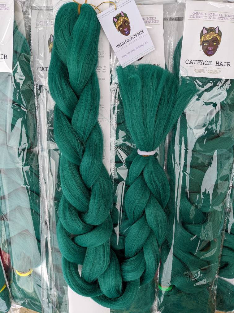 Smaragdgrün One Tone Flechthaare 34 Zoll Große Packung 165G Smaragdgrün One Tone Flechthaare 34 Zoll Große Packung 165G von Etsy - ShopCatface