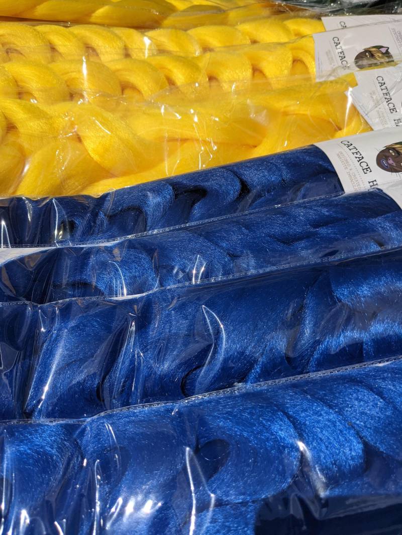 Tintenblau Ivy One Tone Braiding Hair Vorteilspackung 165G Boxbraids Ropetwist Catface Haar von Etsy - ShopCatface