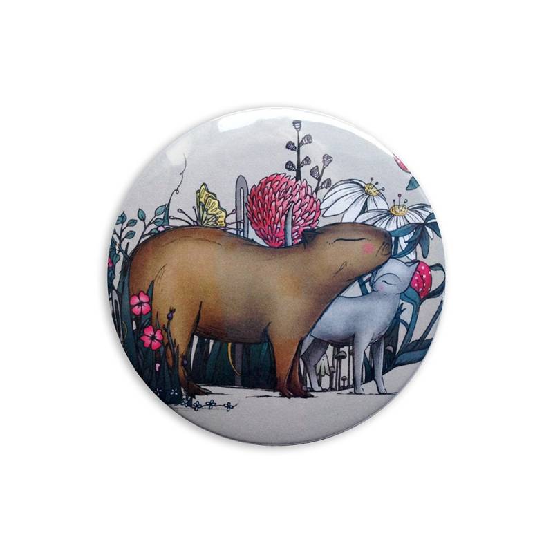 Capybara Katzen Taschenspiegel - Wasserschweine Und Accessoires Valentinstag Tiere Niedlich Kawaii von Etsy - ShopMissElla