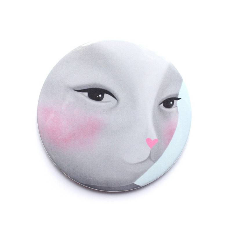 Hübscher Kitty Spiegel - Katzen Illustration Accessoires Valentinstag Geschenk Verrückte Katzenlady von Etsy - ShopMissElla