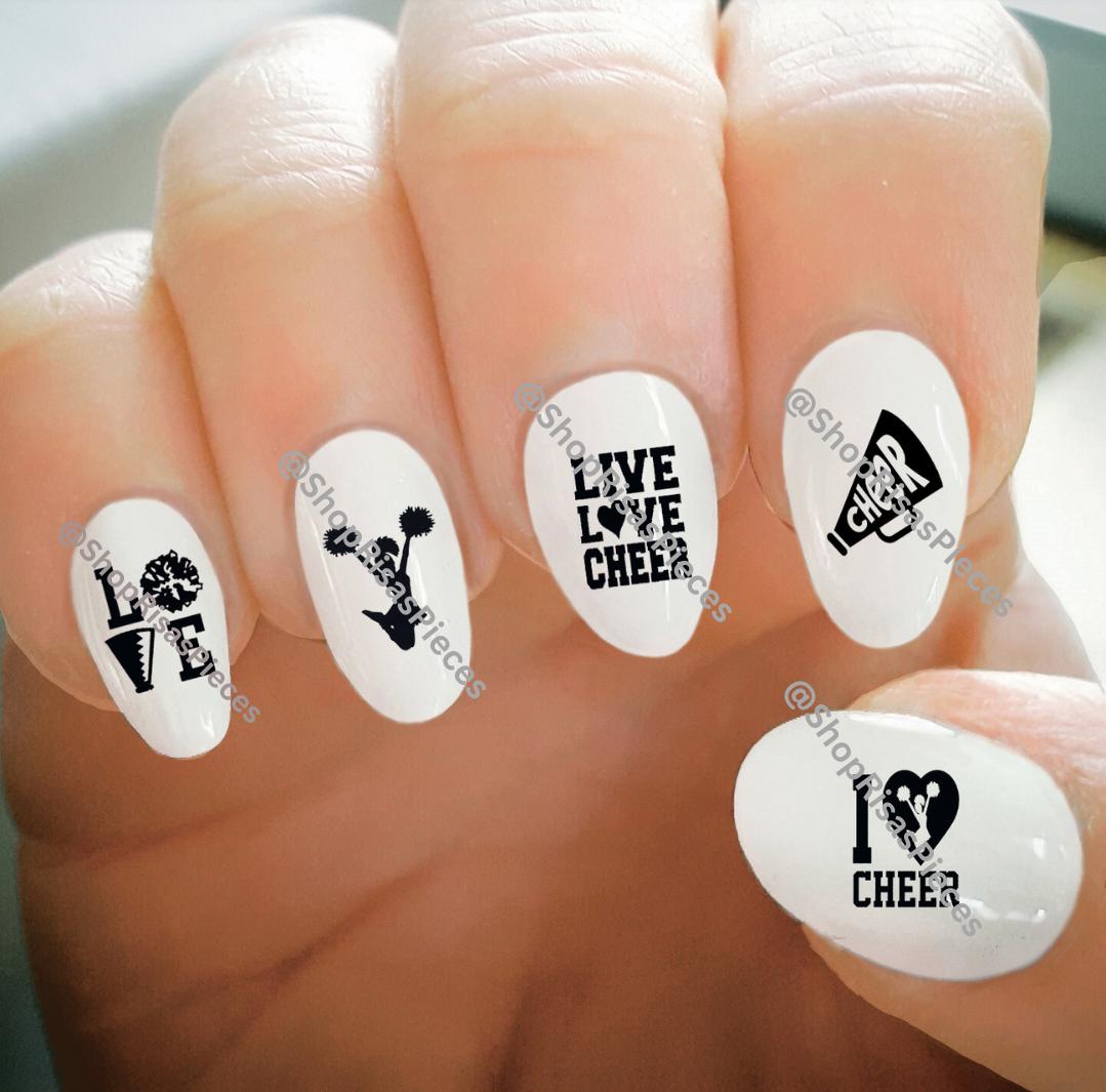 Cheerleader Nagelabziehbilder Wassertransfer Nail Art von Etsy - ShopRisasPieces