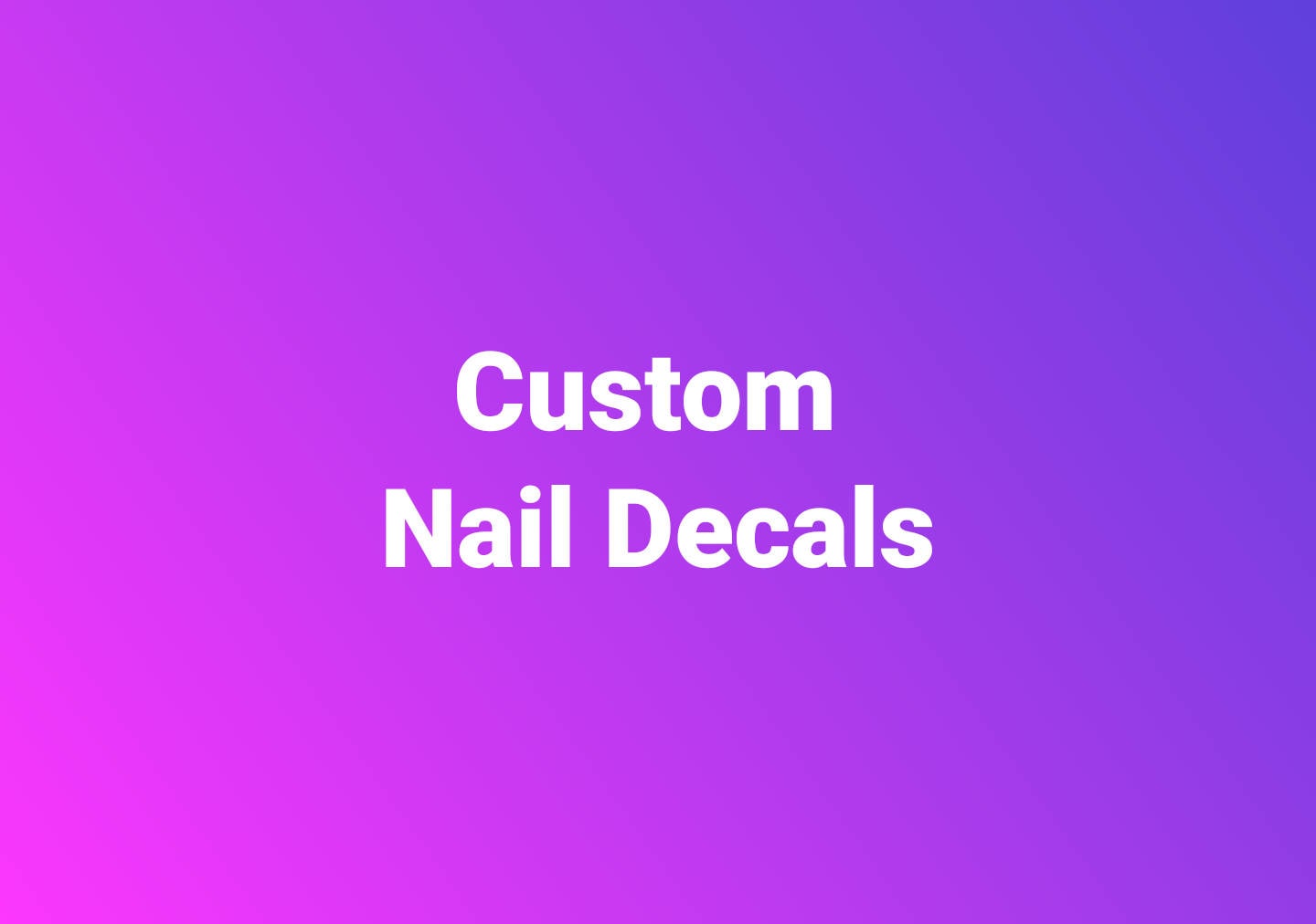 Personalisiertes Nagel-Abziehbild Wassertransfer Nail Art von Etsy - ShopRisasPieces