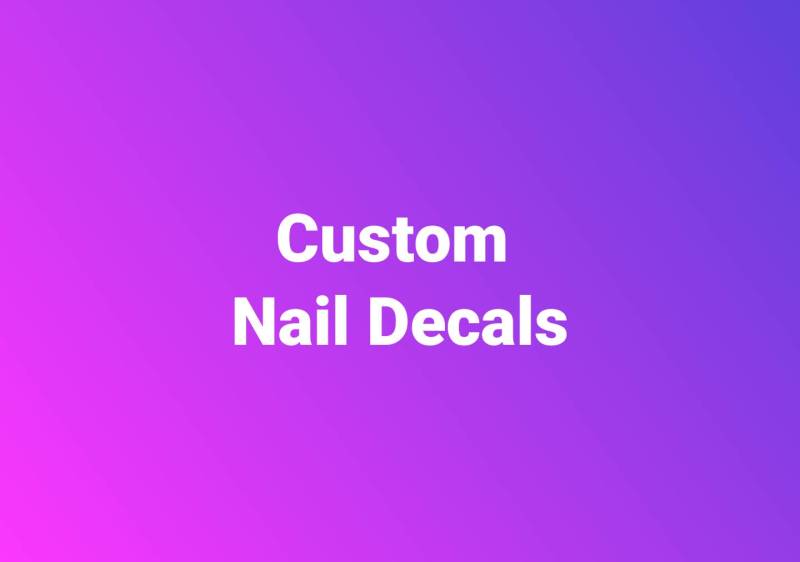 Personalisiertes Nagel-Abziehbild Wassertransfer Nail Art Personalisiertes Nagel-Abziehbild Wassertransfer Nail Art von Etsy - ShopRisasPieces