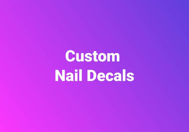 Personalisiertes Nagel-Abziehbild Wassertransfer Nail Art von Etsy - ShopRisasPieces