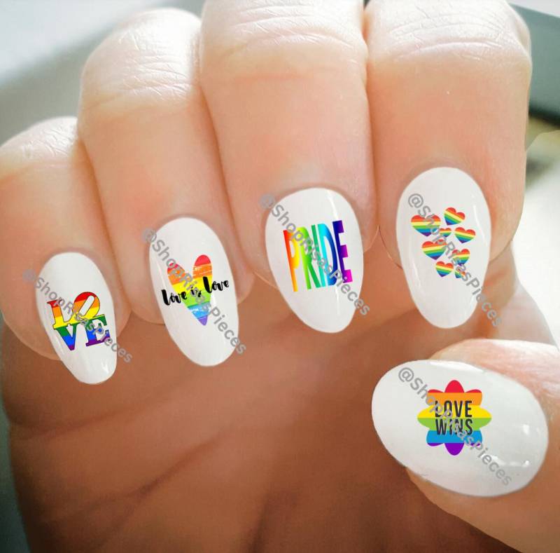 Pride Nagelabziehbilder Wassertransfer Nail Art von Etsy - ShopRisasPieces