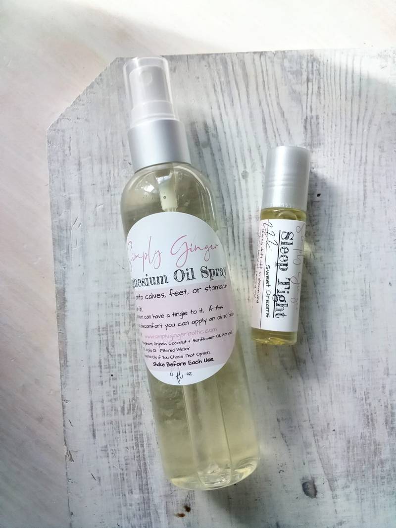Magnesium Spray | Lavendel + Kopfschmerzen Rollerball Geschenkset von Etsy - ShopSimplyGinger