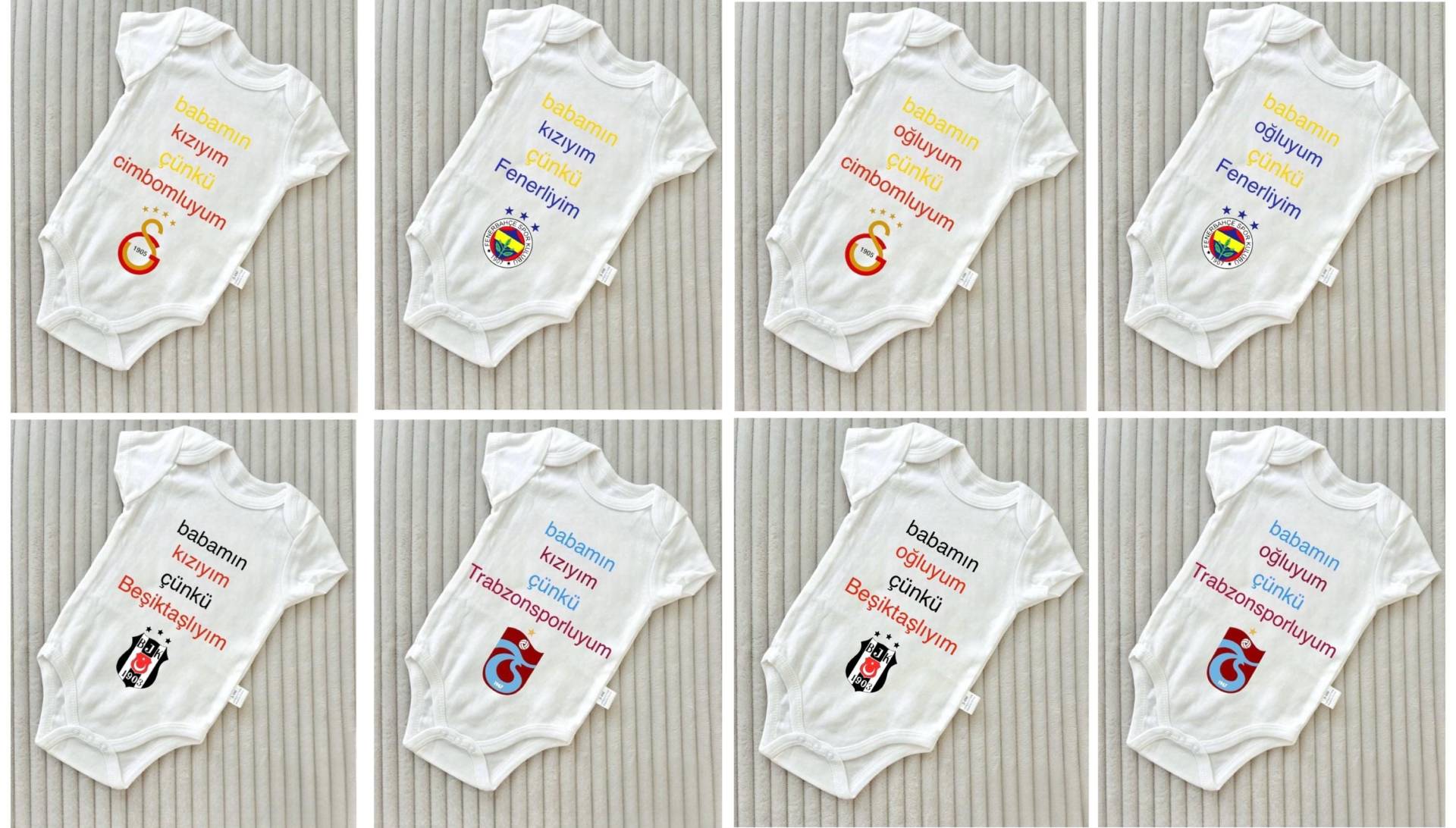 Besiktas, Trabzonspor, Fenerbahce Und Galatasaray Babybody Personalisiert, Babybekleidung Besiktas, Trabzonspor, Fenerbahce Und Galatasaray Babybody Personalisiert, Babybekleidung von Etsy - ShopbyhandmadeShop