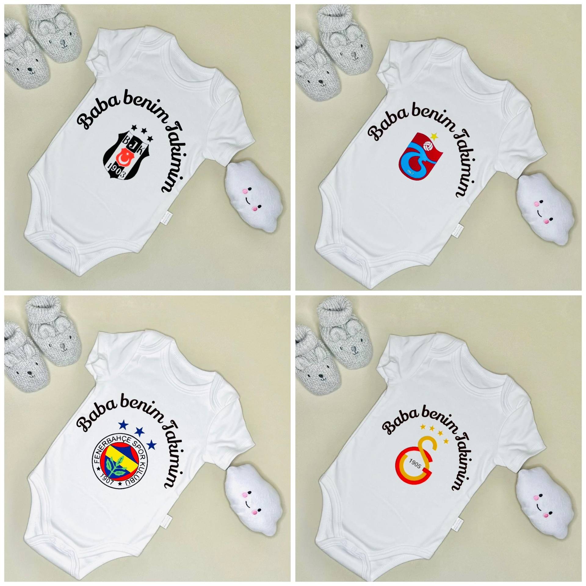 Besiktas, Trabzonspor, Fenerbahce Und Galatasaray Babybody Personalisiert Besiktas, Trabzonspor, Fenerbahce Und Galatasaray Babybody Personalisiert von Etsy - ShopbyhandmadeShop