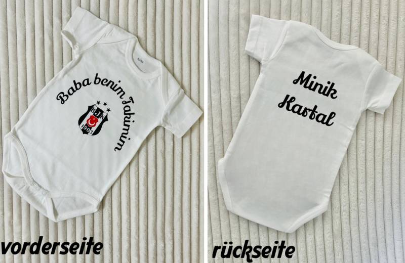 Besiktas Babybody Personalisiert Mit Rückseite Besiktas Babybody Personalisiert Mit Rückseite von Etsy - ShopbyhandmadeShop