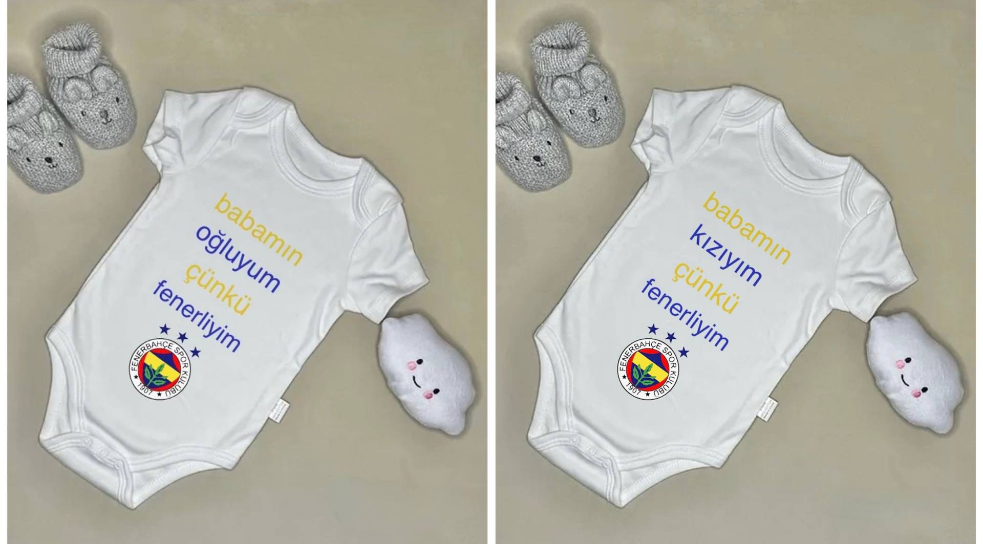 Fener Babybody Personalisiert Oglum Ve Kizim von Etsy - ShopbyhandmadeShop