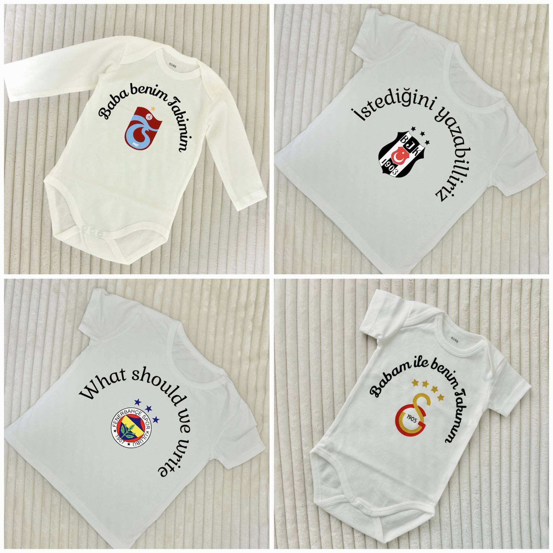 Galatasaray, Fenerbahce, Besiktas Und Trabzonspor Babybody Für Babys Kinder Personalisiert Galatasaray, Fenerbahce, Besiktas Und Trabzonspor Babybody Für Babys Kinder Personalisiert von Etsy - ShopbyhandmadeShop