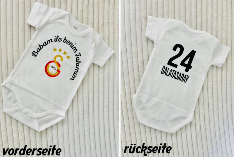 Galatasaray Babybody Personalisiert Mit Rückseite Galatasaray Babybody Personalisiert Mit Rückseite von Etsy - ShopbyhandmadeShop