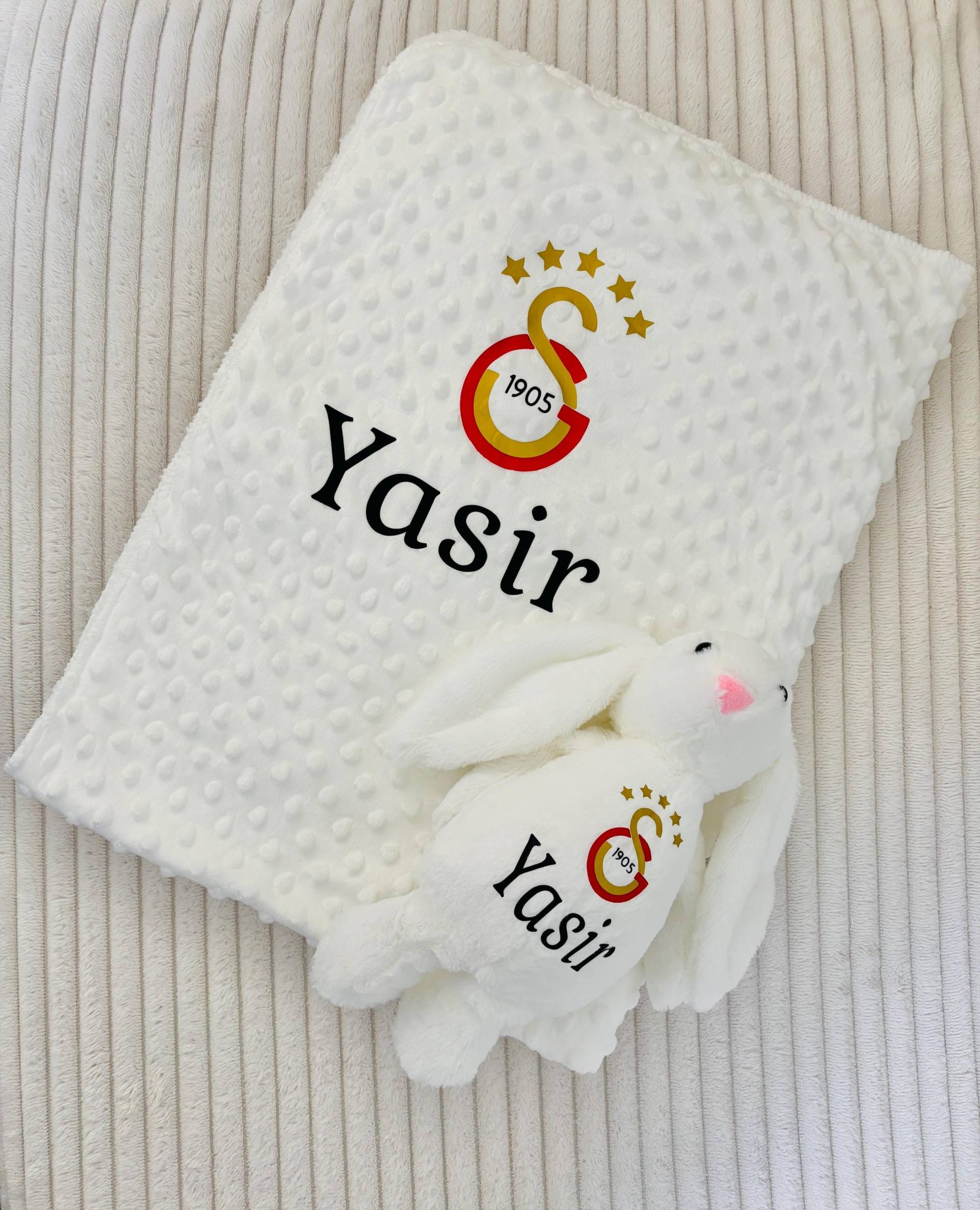 Galatasaray Babydecke Mit Kuscheltier Hase, Plüschtier Hase von Etsy - ShopbyhandmadeShop