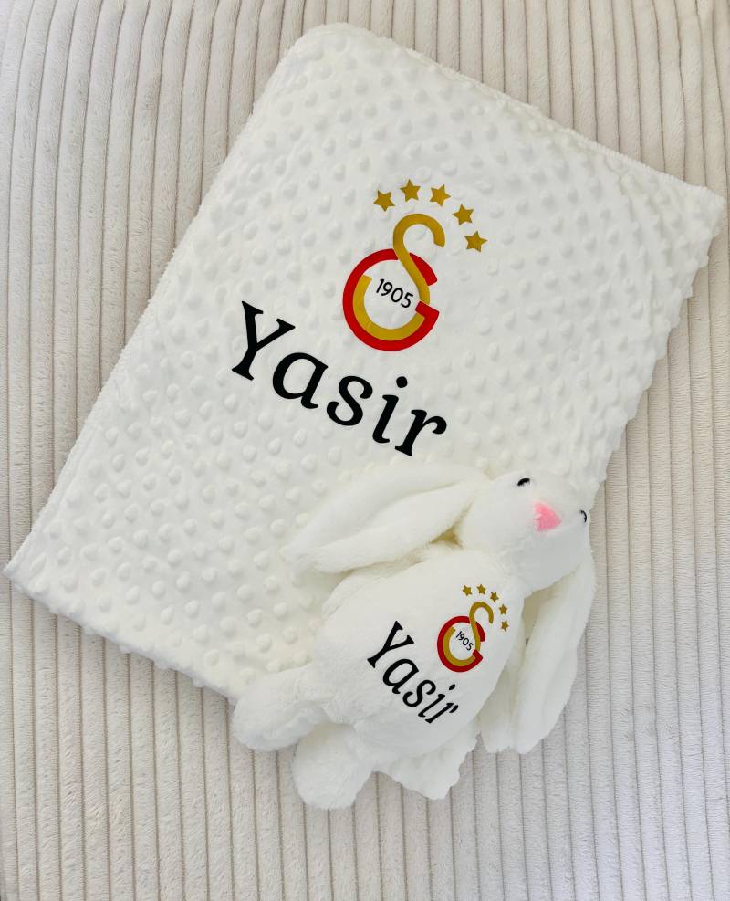 Galatasaray Babydecke Mit Kuscheltier Hase, Plüschtier Hase Galatasaray Babydecke Mit Kuscheltier Hase, Plüschtier Hase von Etsy - ShopbyhandmadeShop