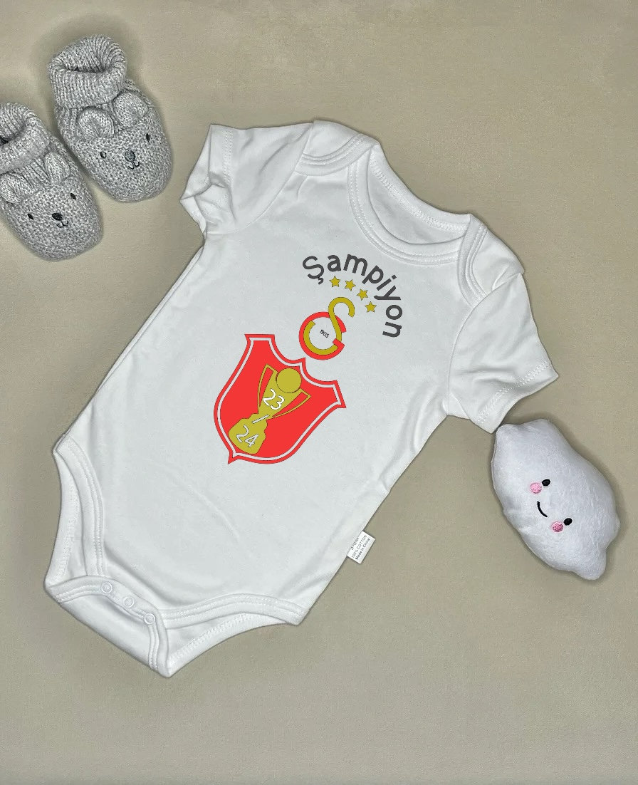 Galatasaray Sampiyon Babybody Personalisiert von Etsy - ShopbyhandmadeShop