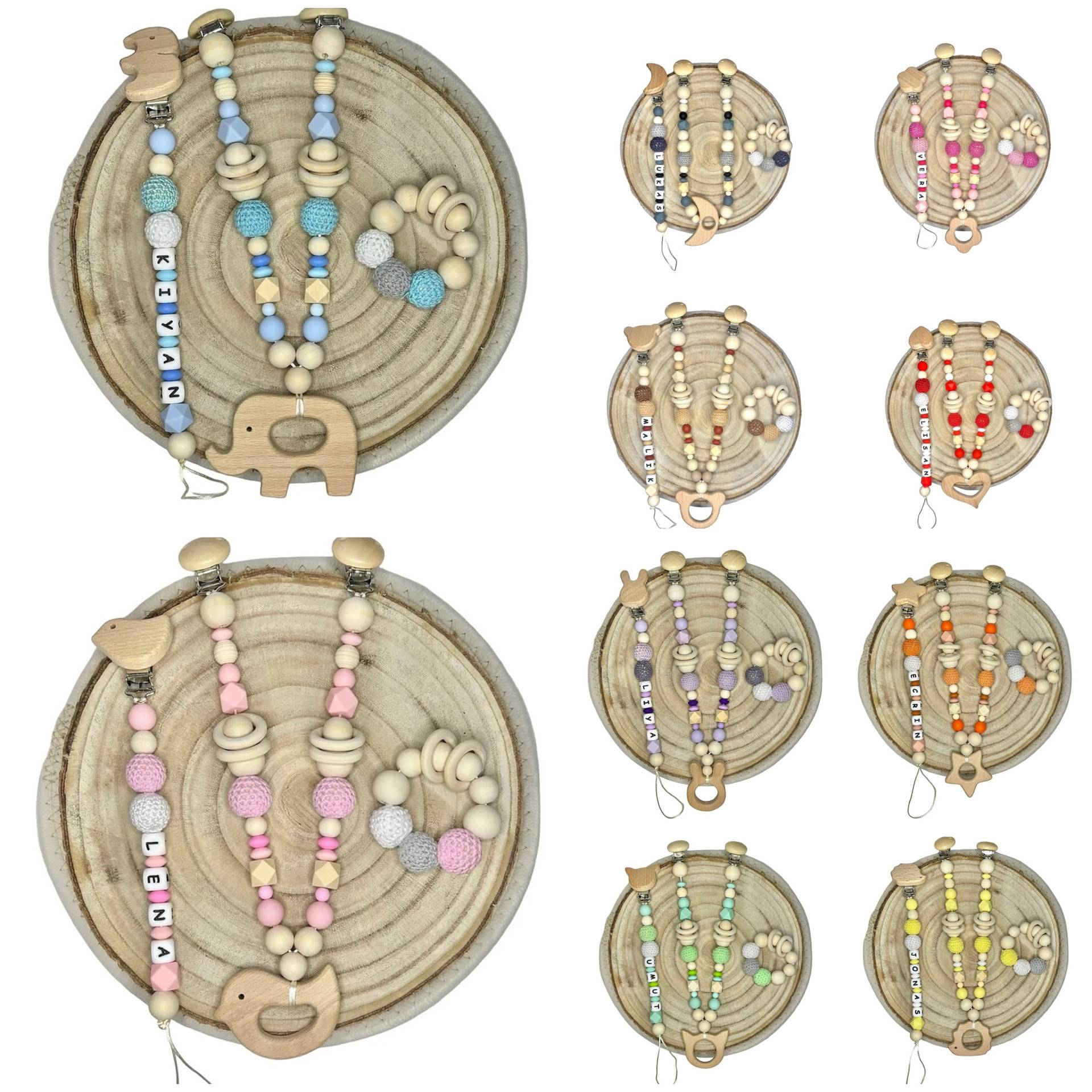 Geschenk Set Kinderwagenkette, Schnullerkette, Greifkette Personalisiert, Kinderwagenkette Personalisieren, Schnullerkette Personalisieren Geschenk Set Kinderwagenkette, Schnullerkette, Greifkette Personalisiert, Kinderwagenkette Personalisieren, Schnullerkette Personalisieren von Etsy - ShopbyhandmadeShop