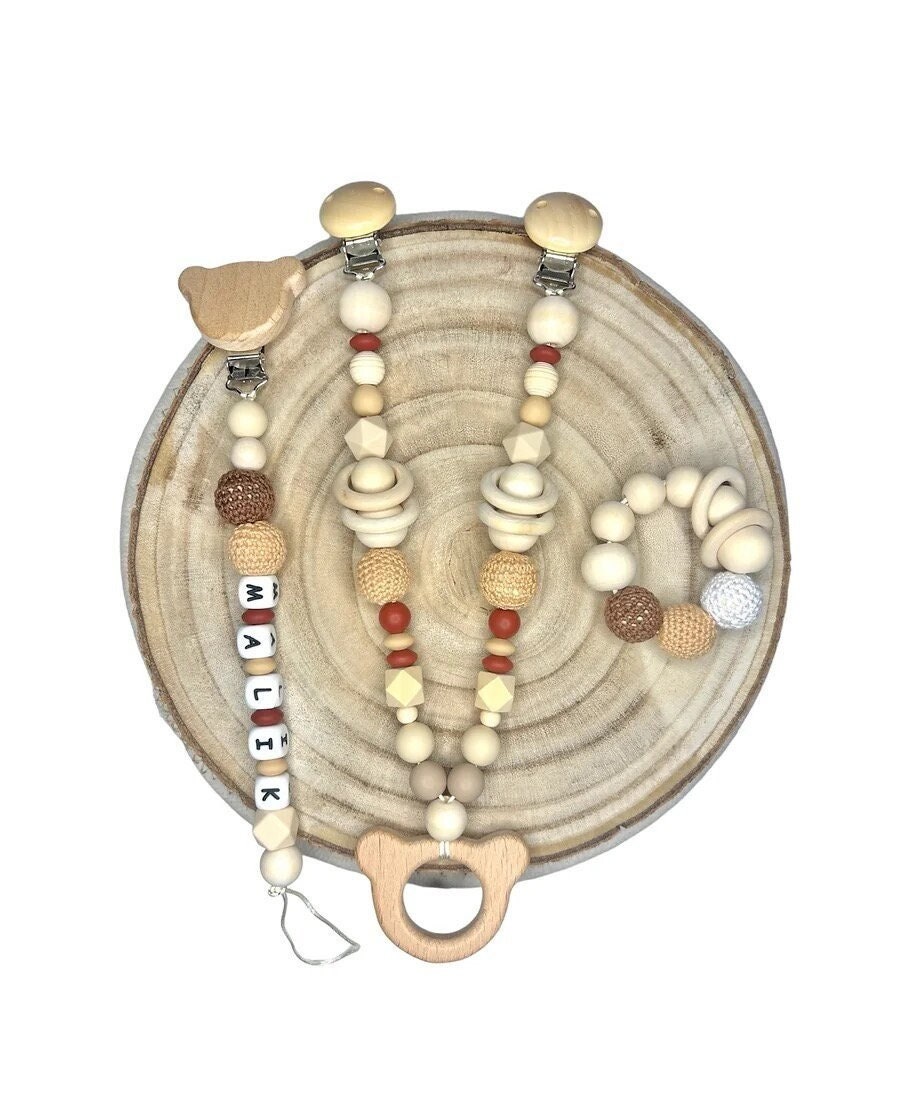 Geschenk Set Kinderwagenkette, Schnullerkette, Greifkette Personalisiert, Kinderwagenkette Personalisieren, Schnullerkette Personalisieren Geschenk Set Kinderwagenkette, Schnullerkette, Greifkette Personalisiert, Kinderwagenkette Personalisieren, Schnullerkette Personalisieren von Etsy - ShopbyhandmadeShop