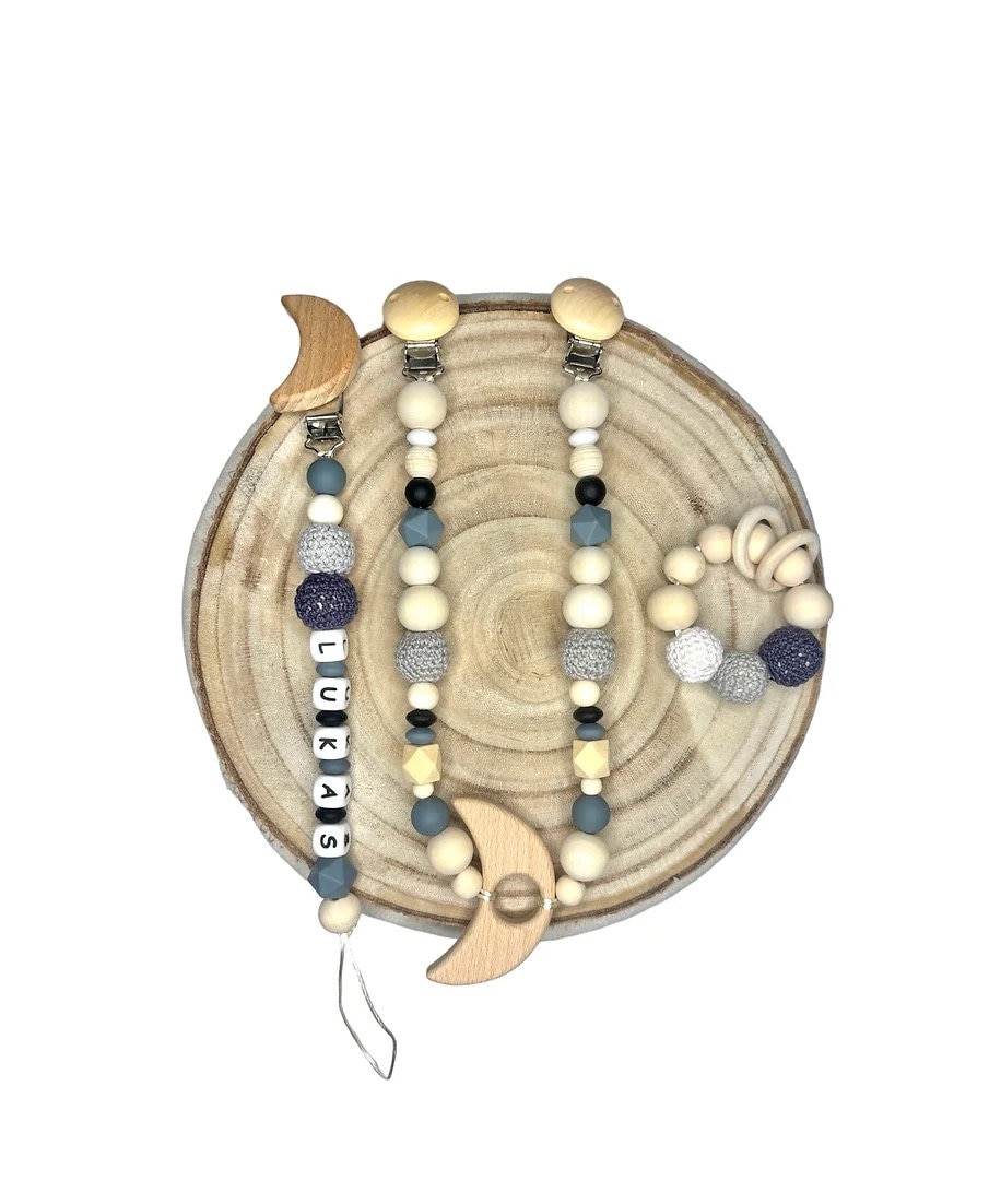 Geschenk Set Kinderwagenkette, Schnullerkette, Greifkette Personalisiert, Kinderwagenkette Personalisieren, Schnullerkette Personalisieren Geschenk Set Kinderwagenkette, Schnullerkette, Greifkette Personalisiert, Kinderwagenkette Personalisieren, Schnullerkette Personalisieren von Etsy - ShopbyhandmadeShop