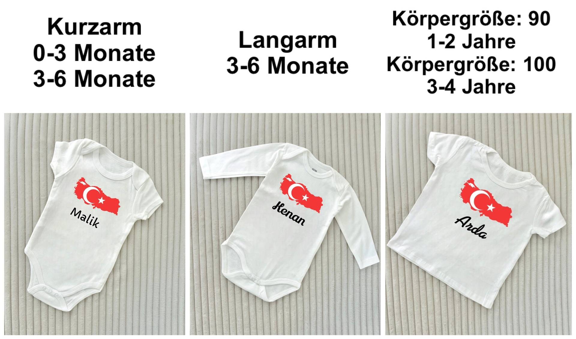 Türkiye Babybody Personalisiert von Etsy - ShopbyhandmadeShop