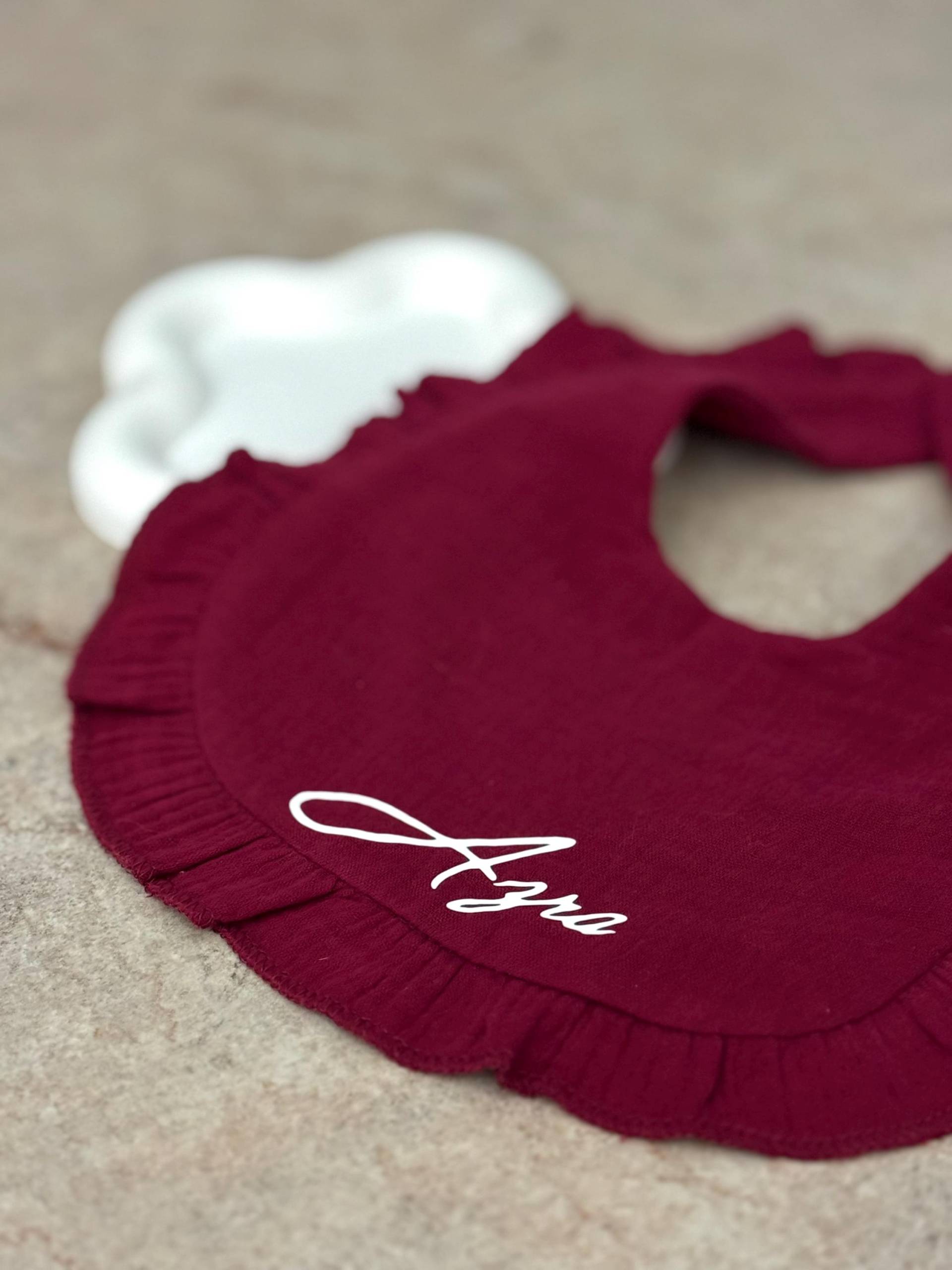 Lätzchen, Baby, Musselin, Baumwolle, Personalisiert, Geburt, Geschenk, Halstuch, Neugeborenes, Name, Schrift von Etsy - Shopelodesignoe