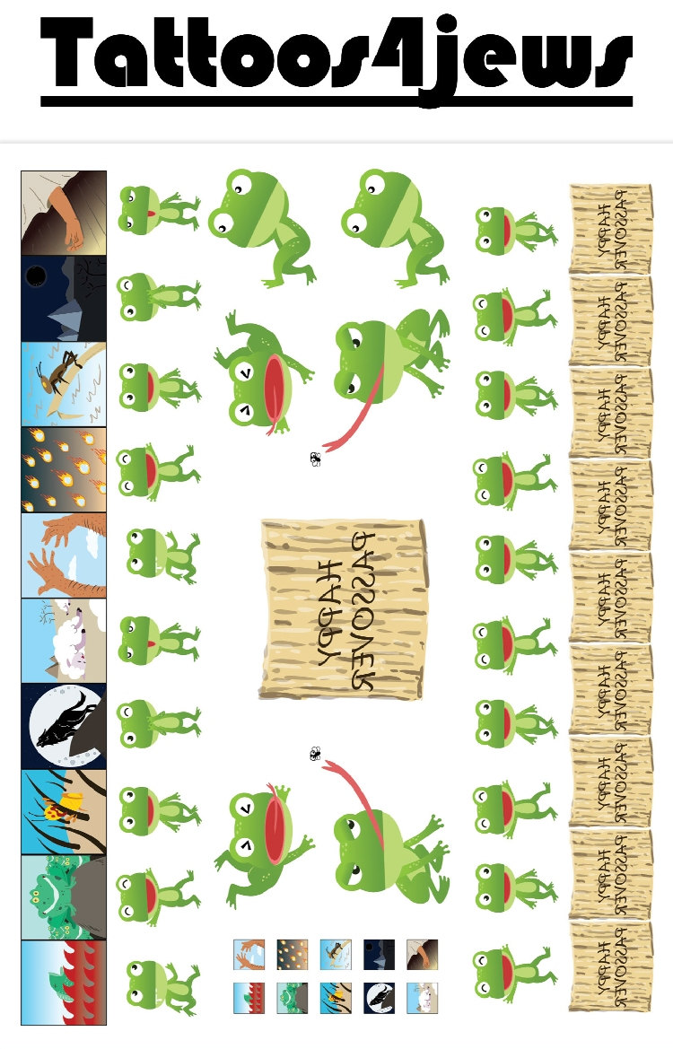 Tattoos 4 Juden Pessach Klebetattoos Tattoos 4 Juden Pessach Klebetattoos von Etsy - ShukisJudaica