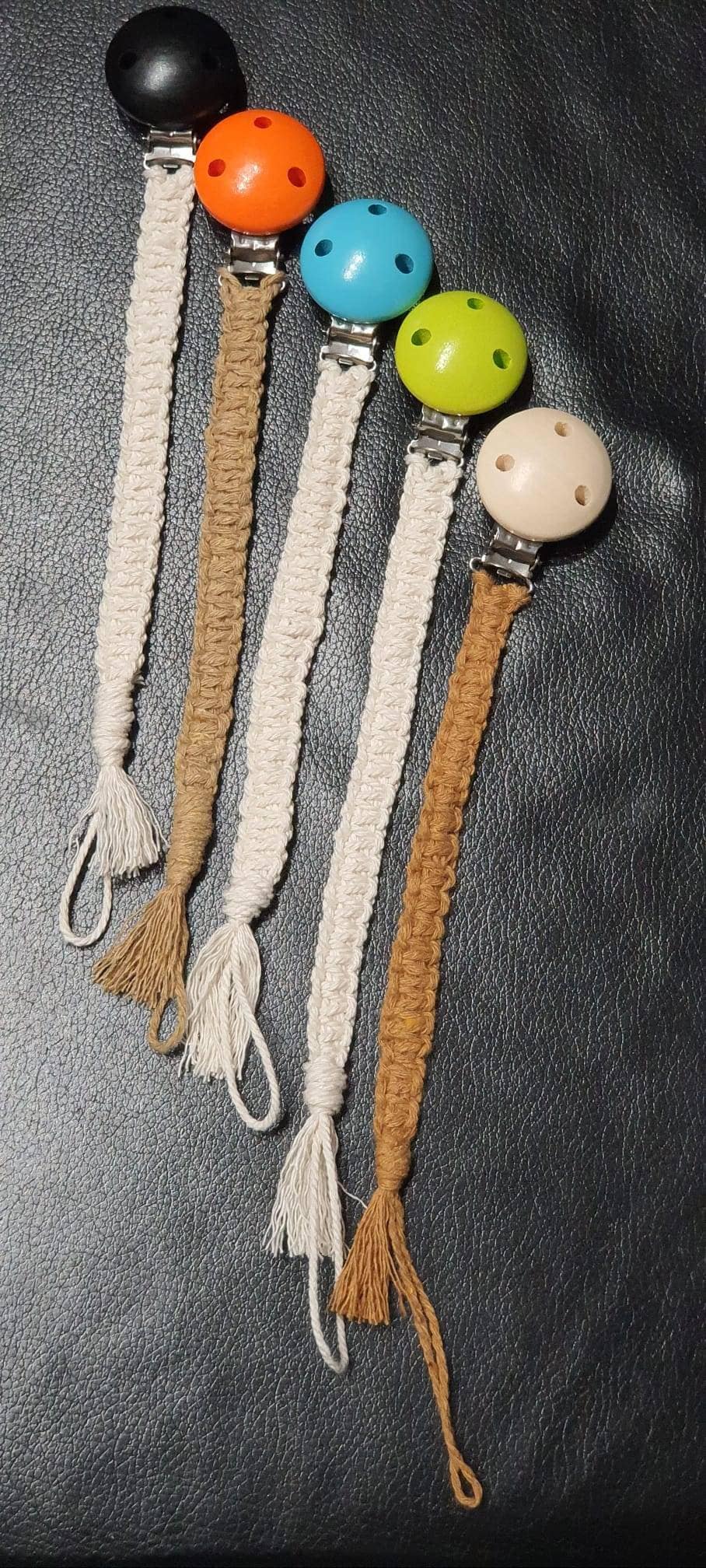 Schnullerkette Makramee Schnullerkette Makramee von Etsy - SiJuFarm