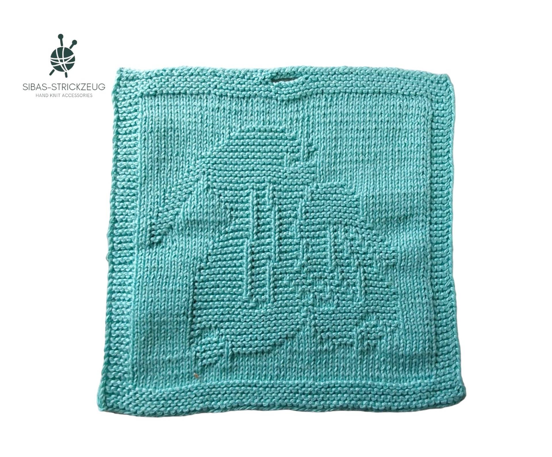 Bio-Waschlappen Häschen - Handgestrickt Aus Gots-Baumwolle | Vegan Baby Geeignet Pflanzengefärbt Nachhaltiges Geschenk von Etsy - SibasStrickzeug