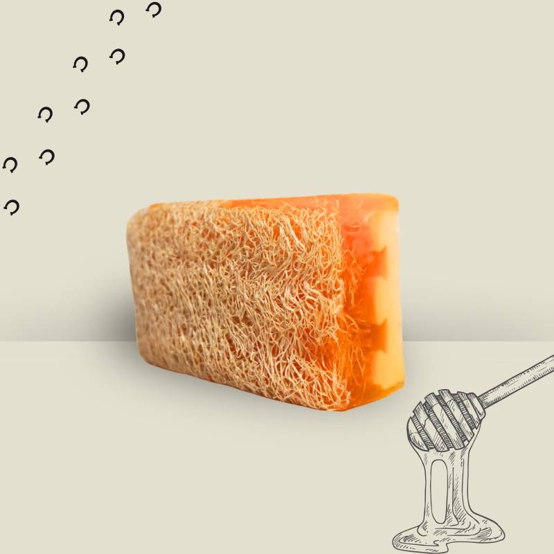 Loofah Honig Und Eselsmilch - Cremiges Peeling Mit Luxuspflege von Etsy - Sihaseifen