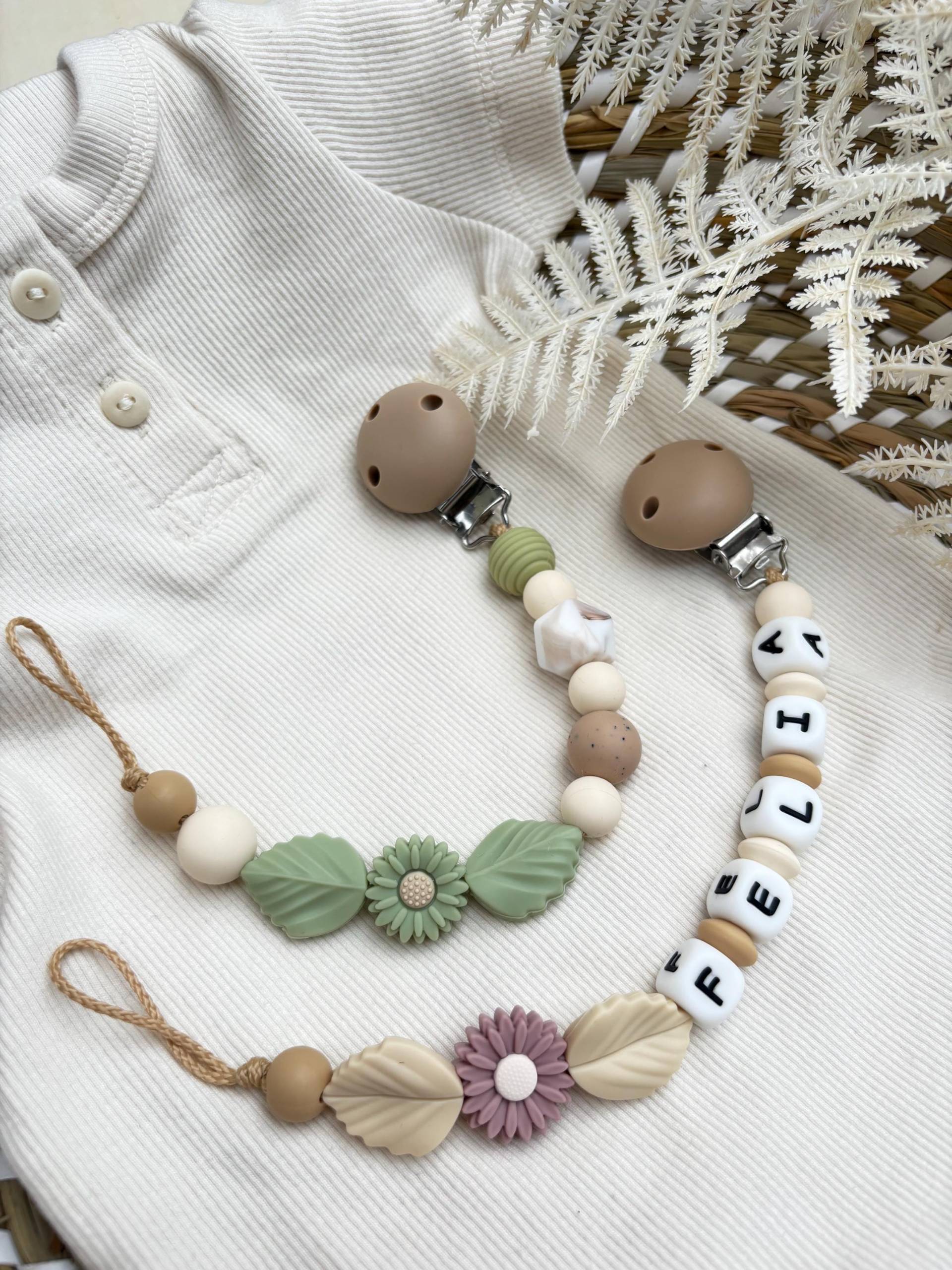 Schnullerkette „Gänseblümchen" von Etsy - Silisoulkids