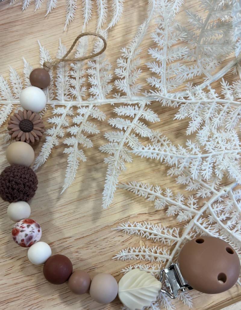 Schnullerkette Blume, Gänseblümchen, Aus Silikon Geschenk Zur Geburt, Babypartygeschenk, Schnullerhalter, Babygeschenk von Etsy - Silisoulkids