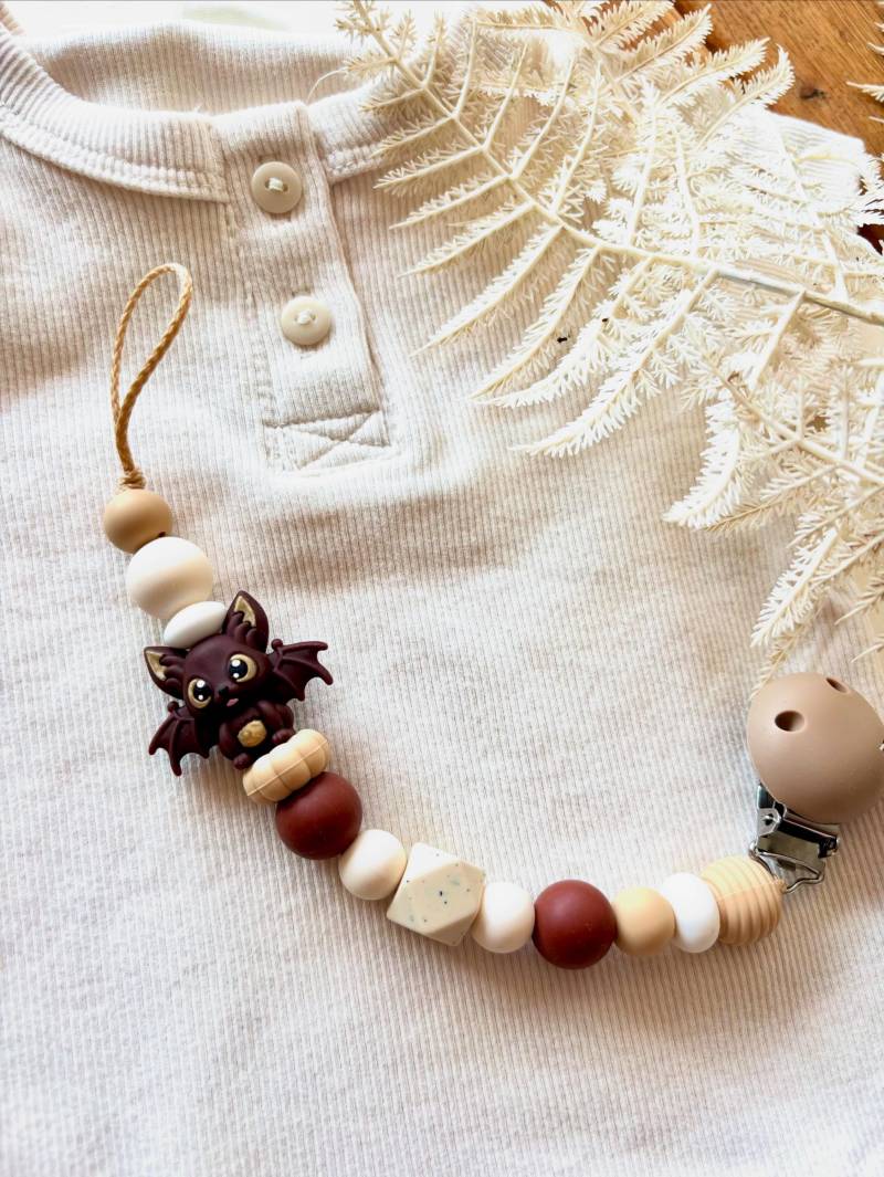 Schnullerkette Fledermaus, Personalisiert, Aus Silikon, Geschenk Zur Geburt von Etsy - Silisoulkids
